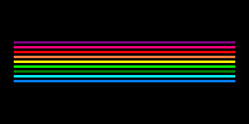 Die farben des regenbogens reihenfolge