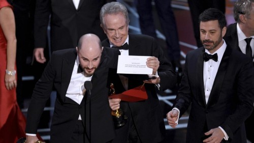 Peinliche Panne bei den Oscars, der falsche Film wurd gekührt!